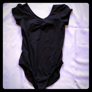 Danskin Now black leotard dance ballet